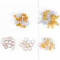 thumbnail image 4 of WXJ13 Hair Braid Rings with Metallic Cord, 230 PCS Aluminum Hair Coil for Braids, Extensions, and Updos, 4 of 8