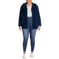 thumbnail image 3 of Time and Tru Women's and Plus Faux Fur Cropped Jacket, 3 of 5