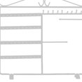 thumbnail image 4 of Pendientes Minnieouse Soporte de metal para joyas 48 agujeros 10 Ganchos 33x30cm, 4 of 6