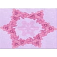 thumbnail image 1 of Ahgly Company Machine Washable Indoor Rectangle Transitional Blossom Pink Area Rugs, 2' x 4', 1 of 7