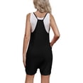 thumbnail image 4 of Maternity Women Solid Color Sleeveless Overalls Casual Loose Jumpsuit Shorts, 4 of 6