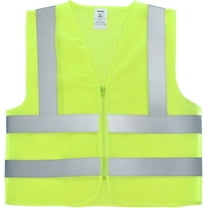 Neiko 53957A High-Visibility Safety Vest with Reflective Strips for Emergency, Construction, and Safety Use, Neon Yellow, Large