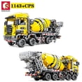 thumbnail image 1 of Sembo Block City Engineering Bulldozer Crane Technical Car Truck Excavator Roller Building Construction Bricks Toy For Children, 1 of 5