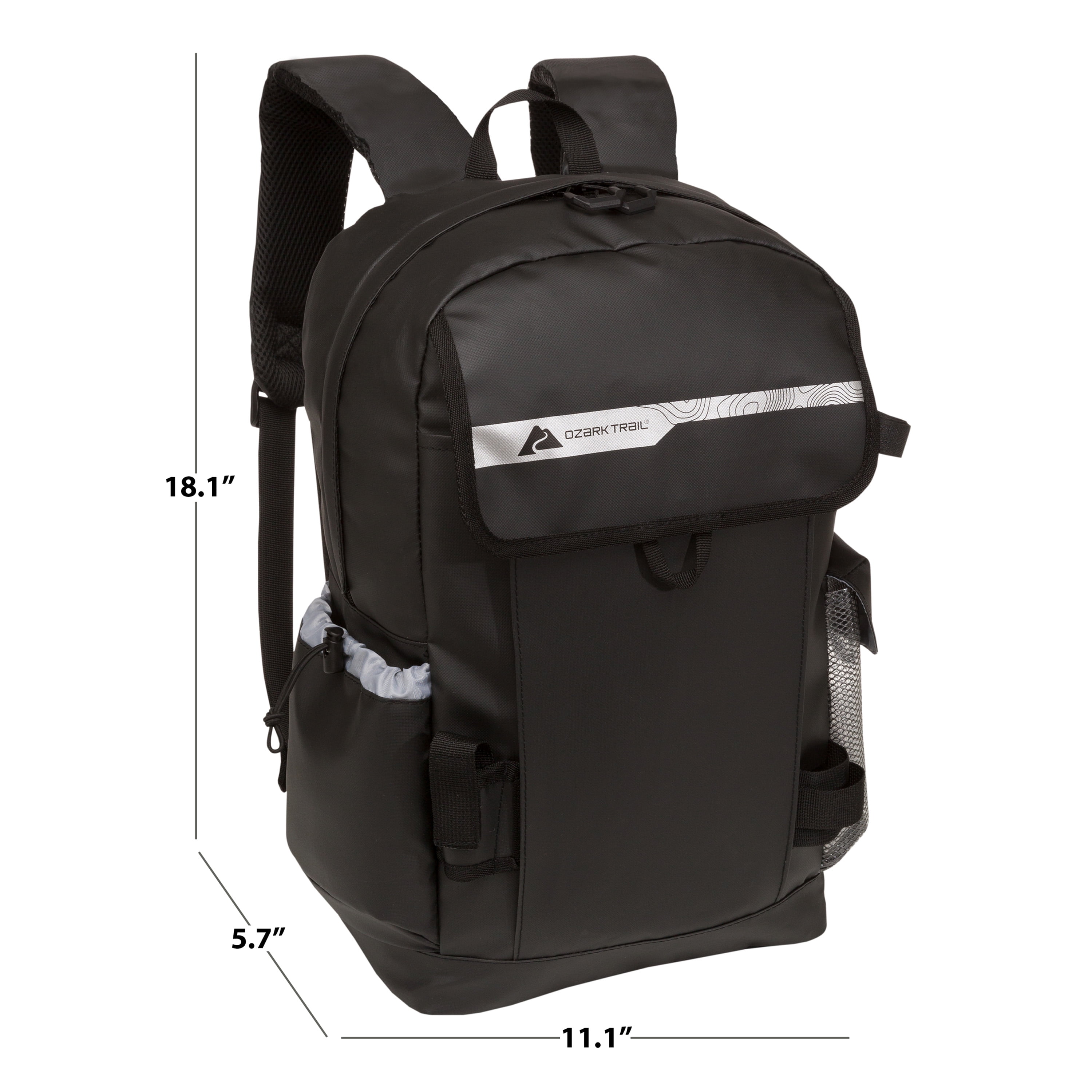 Ozark Trail Tackle Gear 27 L Fishing Tackle Backpack, Black, Unisex, Polyester, Adult