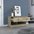 thumbnail image 2 of Storage Bench Beji,Lower Shelf,Two Drawers,Light Oak Finish,Light Oak Particle Board Furniture Primary Living Space Storage Benches, 2 of 7