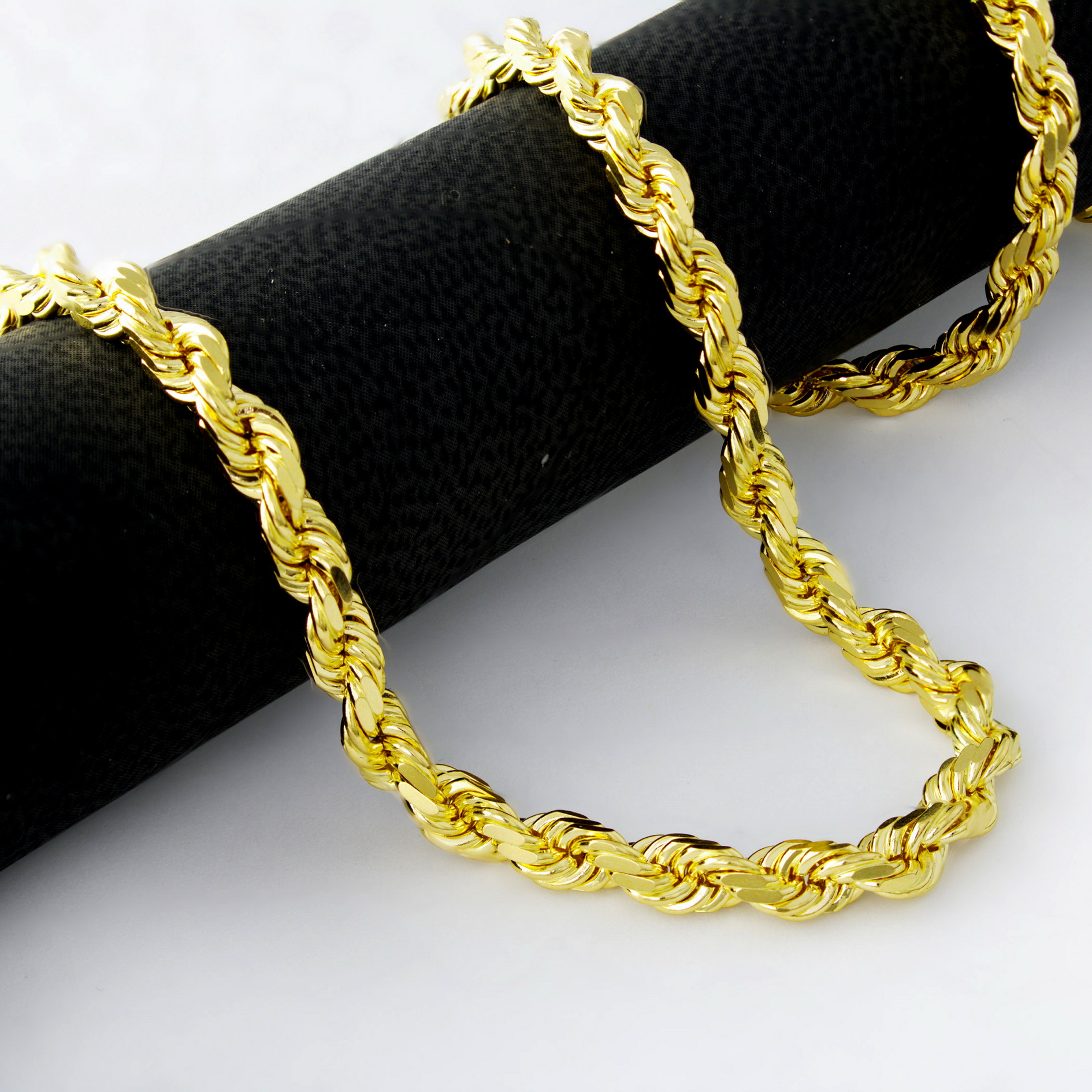 Nuragold 18k Yellow Gold 6mm Solid Rope 