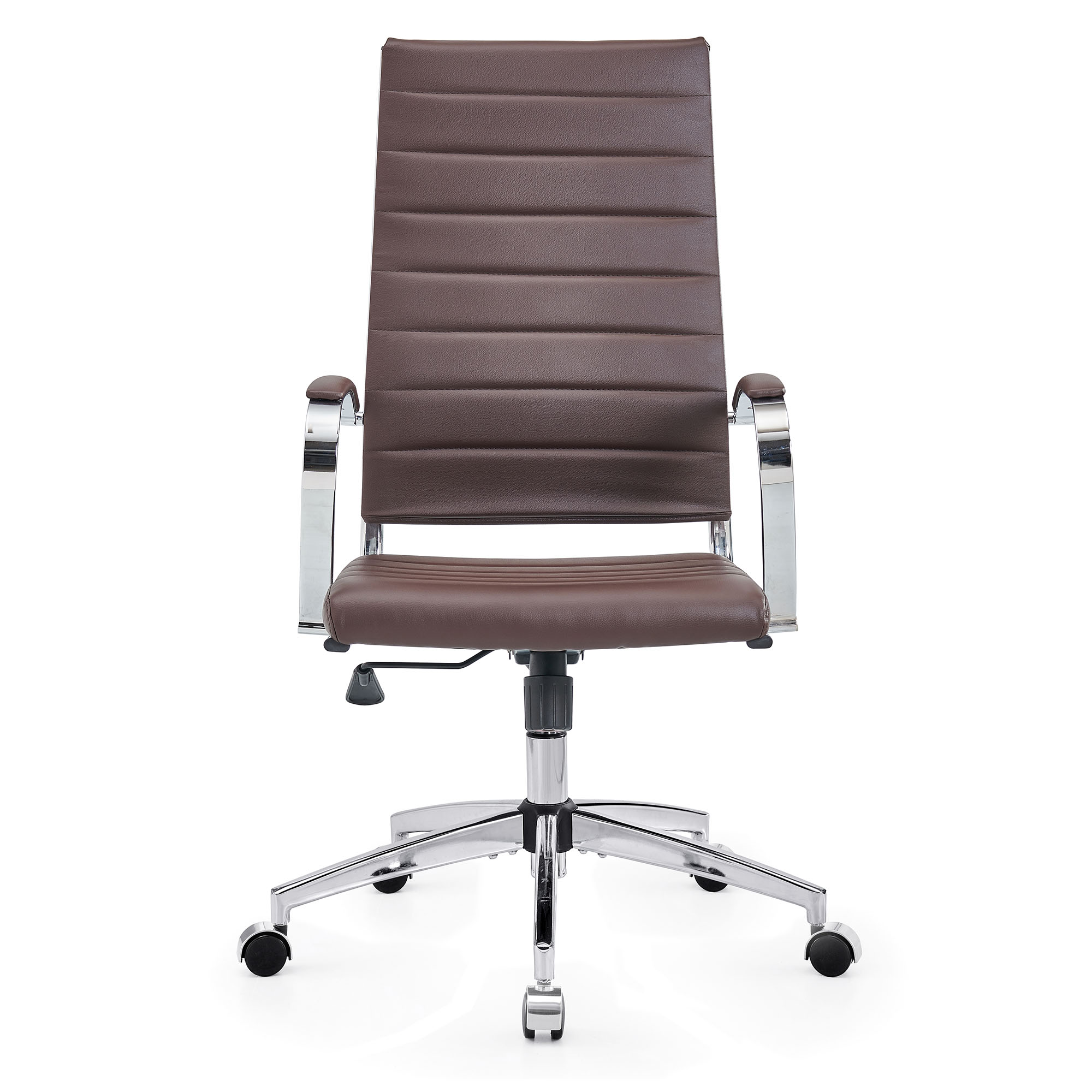 CAROCC High Back Executive Office Chair with Armrest Adjustable Swivel Chair in Durable Vegan Leather Modern Office Chair Ergonomic Desk Chair for Extra Back & Lumbar Support