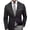 Black, variant on ZenCart Men Suit Coat Lapel Long Sleeve Slim Fit Suit Jacket with Pocket Plaid Print Retro Style Business Outerwear