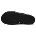 thumbnail image 4 of Barerun Men's Fuzzy Fleece Slipper Indoor Outdoor Warm Winter House Shoes Black/Plaid, 4 of 8