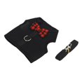 thumbnail image 2 of ZOUSSIQI Black Nylon Lovely Adjustable Soft Rabbit Clothes Harness Pulling Leash Rope for Small Pet(M) CW116#1035, 2 of 12