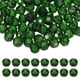 thumbnail image 1 of Uxcell cuentas de cristal redondas de 8 mm, 100 piezas de cuentas de bola facetadas de vidrio para hacer joyas, verde oscuro, 1 of 6