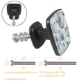 thumbnail image 3 of 4 Pcs Cabinet Handle Drawer Pulls Nature Leaves Knobs with Screws Square Furniture Office Cabinet Knob Decoration, 3 of 7