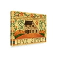 thumbnail image 2 of Trademark Fine Art 'Live Simply Folk Art' Canvas Art by Cheryl Bartley, 2 of 3