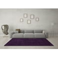 thumbnail image 3 of Ahgly Company Indoor Round Abstract Purple Modern Area Rugs, 6' Round, 3 of 4