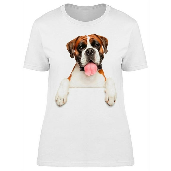 German Boxer Dog. Banner T-Shirt Women -Image by Shutterstock, Female Small