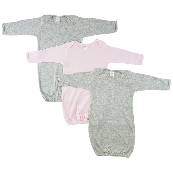 Bambini Girls Newborn Baby 3 Piece Gown Set