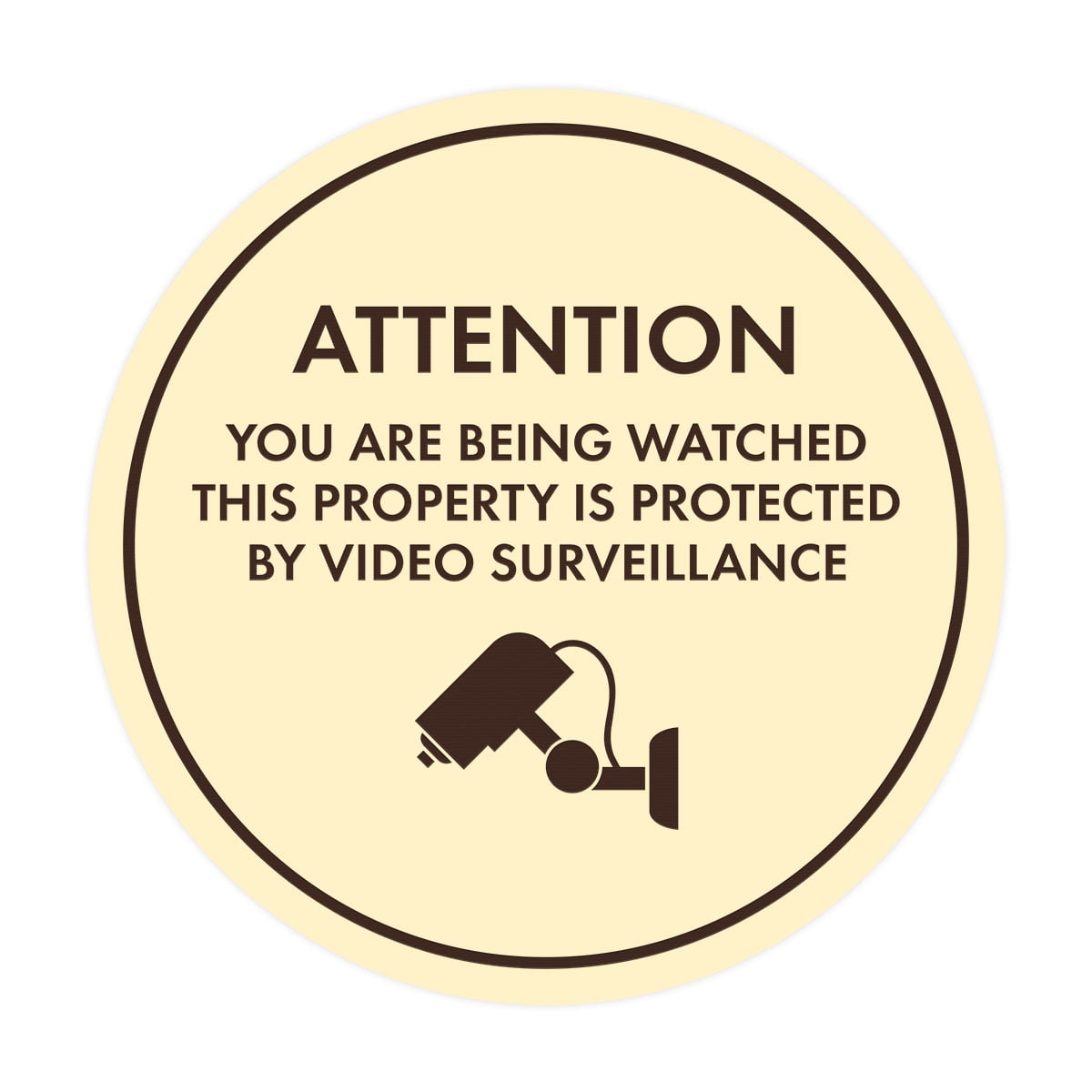 Cctv Being Watched Sign