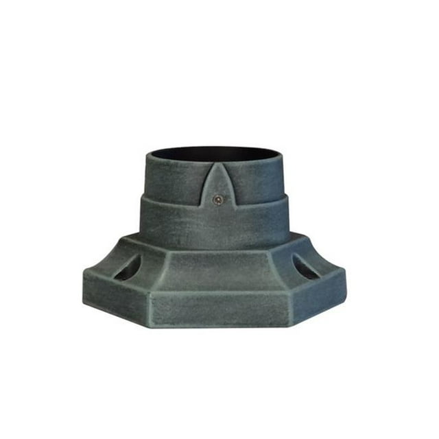 Base de Poteau en Aluminium - Vert