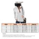 thumbnail image 3 of Lapel Pullover Autumn Winter Color Splicing Loose Breathable Women Top for Daily Outdoor Shopping V Neck White M, 3 of 3