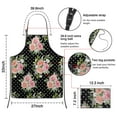 thumbnail image 3 of Pioneer Flower Floral Print Pattern Apron-Garden Aprons for Women with Pockets-Cotton Linen Waterproof Kitchen Cooking Gardening Aprons Adjustable for Kitchen,Cooking,BBQ and Salon 33x27 Inch, 3 of 7