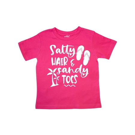 

Inktastic Spring Break Salty Hair and Sandy Toes with Sandals Gift Toddler Boy or Toddler Girl T-Shirt