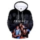 thumbnail image 2 of Sudadera con capucha con estampado 3D de Friends para hombre y mujer, estilo informal, de gran tamaño, ropa de calle popular, 2 of 4
