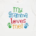 thumbnail image 4 of Inktastic My Gramma Loves Me Grandson Granddaughter Boys or Girls Baby T-Shirt, 4 of 5