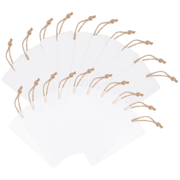 Greenadscape Hanging Tags 2Sets Blank Acrylic Basket Labels Rectangular Shape For Memo Boxes