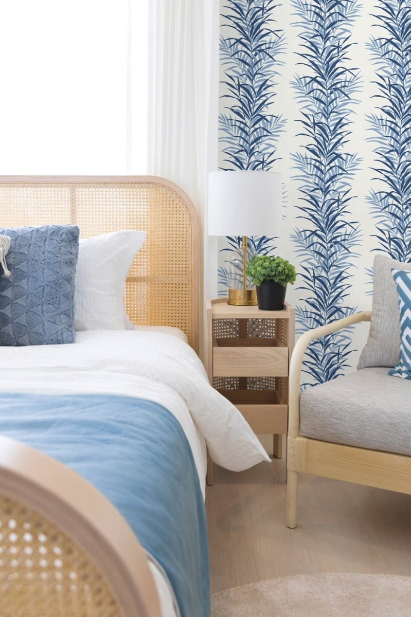 NextWall Leaf Stripe Peel and Stick Wallpaper