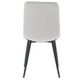 thumbnail image 2 of CorLiving Nash Modern Velvet Upholstered and Tufted Dining Chairs Set of 2 with Iron Legs, 2 of 8