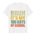thumbnail image 4 of 100th Day of School Shirt Girls Boys Cute Print Round Neck Short Sleeve Boys Shirts Top School Days Shirts for Teen Student 10-12, 4 of 4