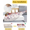 thumbnail image 5 of Flowers Sofa Couch Cushion Covers Washable, Removable Stretchable Sectional Couch Covers, Spring Watercolor Modern Aesthetics Blossom Slipcovers for L & T Shape Sofa Furniture Protector S Size 3 pcs, 5 of 7