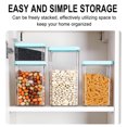 thumbnail image 4 of Airtight Food Storage Containers with Lids - Clear Plastic Pantry Jars for Cereal, Flour, Sugar, and Bulk Food Organization, Food Storage Container With Lids Tall Airtight Food Storage Jar, 4 of 6