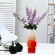thumbnail image 5 of CaiYueKe Modern Geometric Glass Table Decor, Stacked Square Sculpture, Gradient Art Centerpiece for Living Room Dining Table, French Medieval Style Home Ornament, Decorative Flower Arrangement Vase, 5 of 7