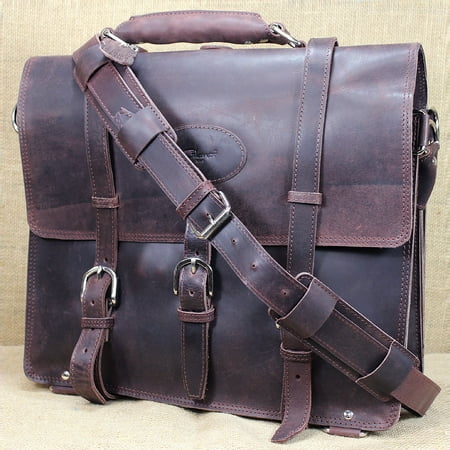 F 100cb L Glanor Rustic Vintage Leather Briefcase Backpack Laptop F 100cb L Glanor Rustic Vintage Leather Briefcase Backpack Laptop Bag