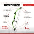 thumbnail image 3 of Genesis Archery Original Green Compound Target Practice Training Bow, Left Hand, 3 of 9