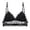 Z01 Black, variant on Xijirk Bras for Women French Lace Triangle Bralette Wireless Comfort Support Bra with Sheer Mesh Adjustable Straps Everyday ,2XL