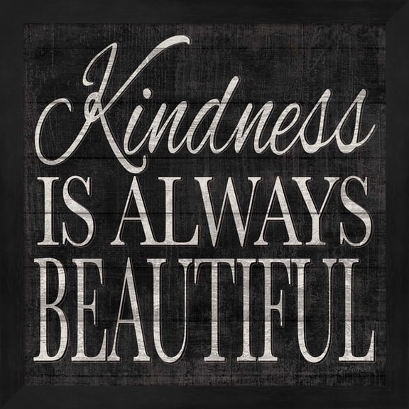 Kindness and Joy Signs I by Jen Killeen, Framed Wall Art, 13.25W x 13.25H