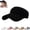 Black, variant on Sun Visor Hats, Wide Brim Sun Hats with UV Protection, Knitted Running Visors for Women - Ponytail Friendly, Quick Drying