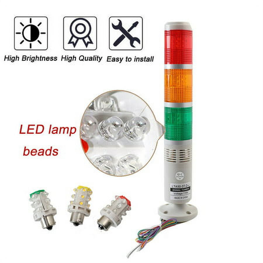 YILIKISS Industrial Signal Light Alarm Light LED Signal Tower Buzzer