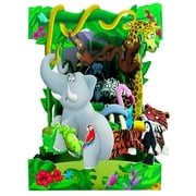 Santoro Interactive 3D Swing Greeting Card, Jungle Aminals