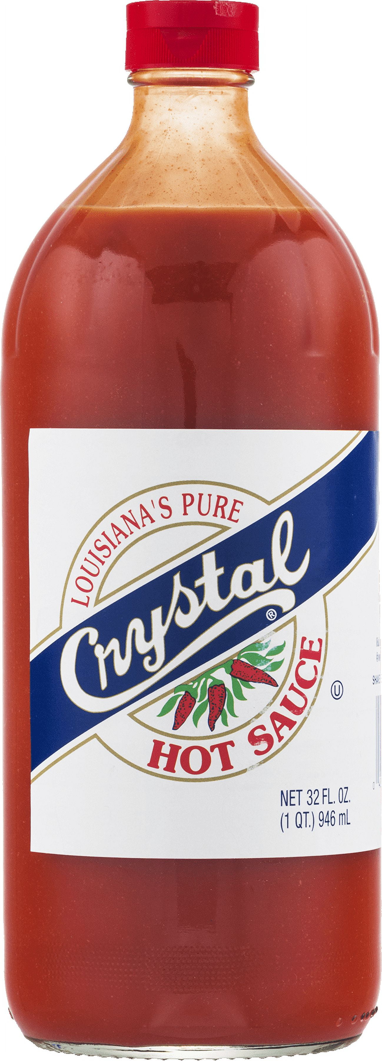 (3 pack) Louisiana Crystal Pure Hot Sauce 32oz; Allergan Free