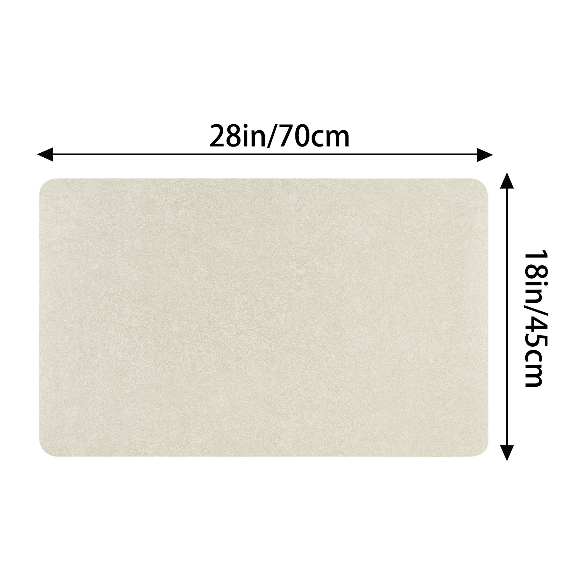 Unique Bargains 1 Pc Kitchen Rugs Cushioned Anti Slip Kitchen Mats Waterproof Non Slip Rug Beige 18" x 28"