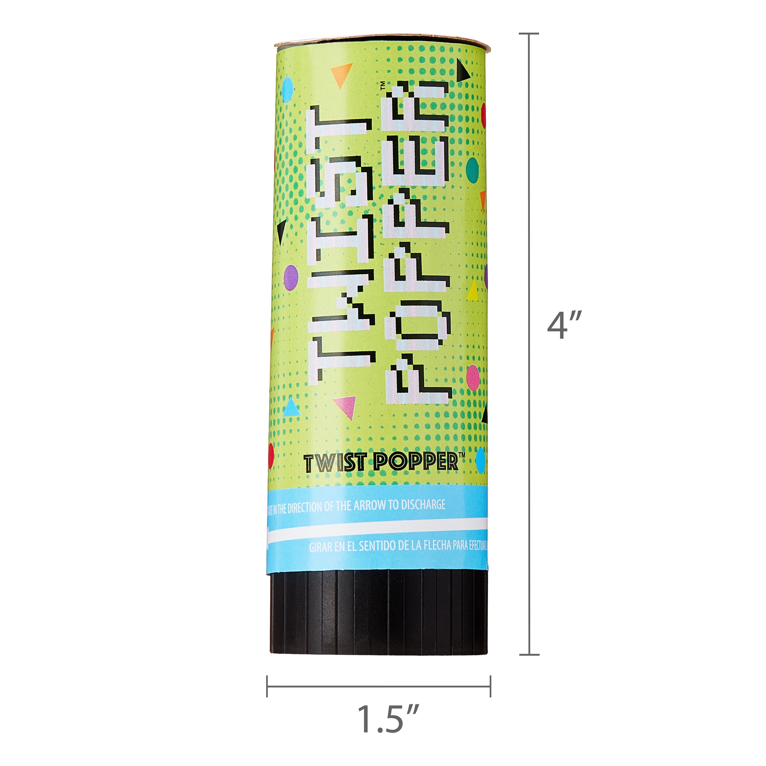Gamer Confetti Twist Poppers, 3 Count, by Way To Celebrate