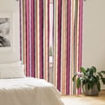thumbnail image 2 of Ambesonne Colorful Curtains, Lines Torn Effect, Pair of 28"x95", Multicolor, 2 of 5