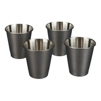 Better Homes & Gardens 4-Count Stainless Steel  Glasses in metal