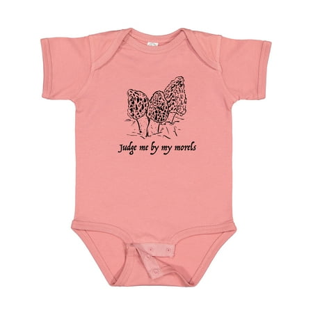 

Inktastic Judge Me by My Morels with Morel Mushrooms Gift Baby Boy or Baby Girl Bodysuit