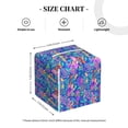 thumbnail image 3 of Uemuo Colorful Mushrooms Tissue Box Cover Holder, Square with Bottom Belt - PVC Leather Decorative Organizer for Tabletop, Bathroom, Car, Office, 3 of 8