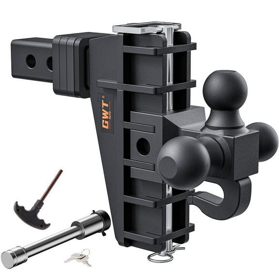 Trailer Hitch Fits 2 Inch Receiver 6 Inch Adjustable Drop Hitch 17000LBS Solid