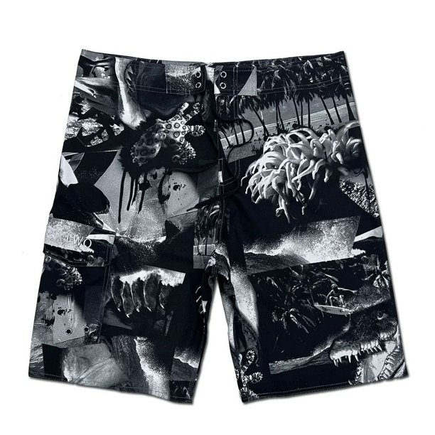 Pantalones cortos de playa para hombre, Bermudas masculinas de secado rápido, Bañador estampado de talla grande Fivean unisex